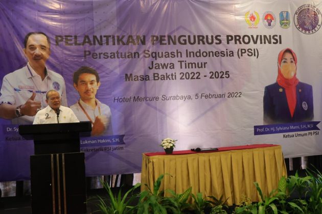Ketua DPD RI Minta Pembinaan Squash Jawa Timur Sentuh Semua Lapisan Masyarakat