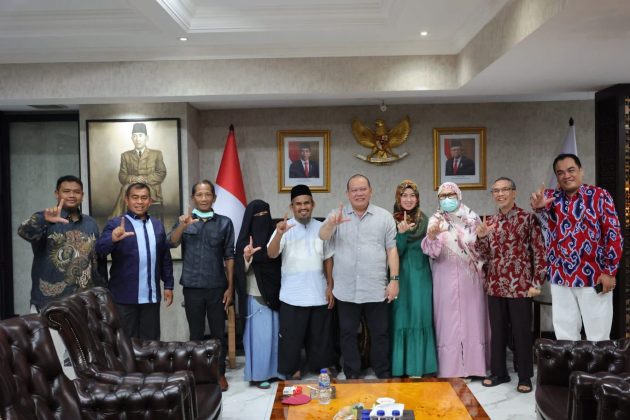 Ketua DPD RI AA LaNyalla Mahmud Mattalitti menerima audiensi Himpunan Pengusaha Bugis Indonesia (HIPBI)