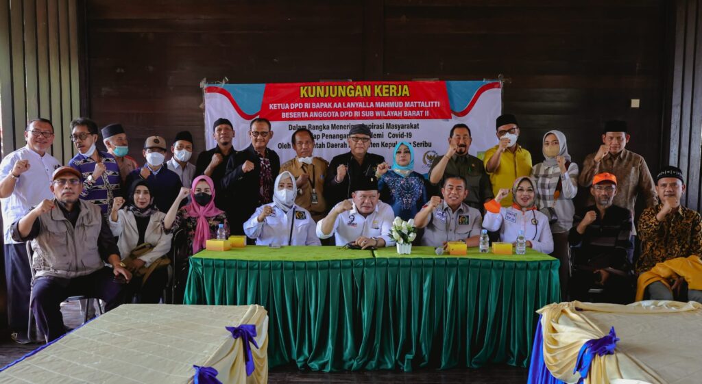 Ketua DPD RI AA LaNyalla Mahmud Mattalitti Dan Para anggota DPD RI Sub Wilayah Barat II Melakukan Kunjungan ke Pulau Untung Jawa