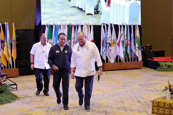 Hadiri Rakernas dan Musornaslub, Ketua DPD RI Dukung Penuh KONI untuk Bersatu Menuju Prestasi Global